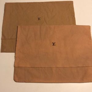 Two Authentic LV Dust Bags (used) - Medium